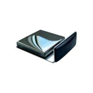 Self-adhesive doorstop for floor, type1 G12, stainless steel, glossy glass, LUXURY EDITION, 1pc Doorstops Twentyshop.cz