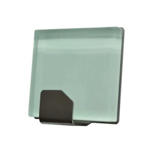 Self-adhesive hook QF type 26 G1, stainless steel, white glass, LUXURY EDITION, 1pc Hooks Twentyshop.cz