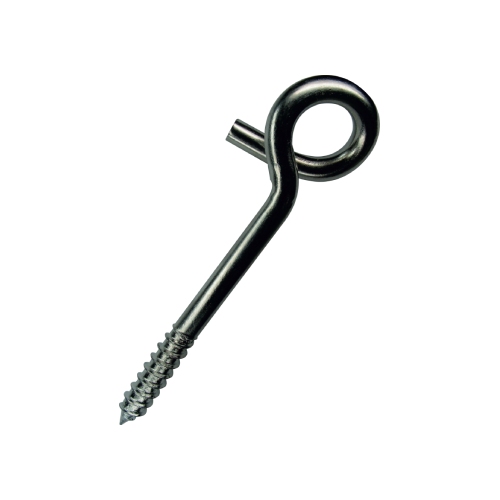 Swing hook with screw 10,6x145mm, white zinc, 1pc