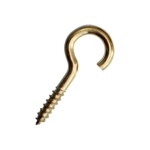 Hook with screw 14×25, brass, 1pc Wire screw Twentyshop.cz