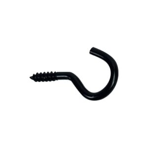 Hook with screw 17×40, black, 6pcs Twentyshop.cz