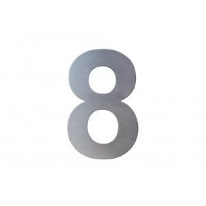 House number 8, stainless steel, 100 mm, 1pc House numbers Twentyshop.cz