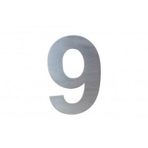 House number 9, stainless steel, 100 mm, 1pc House numbers Twentyshop.cz